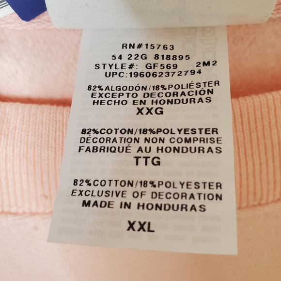 Champion reverse weave womens plus size fleece  peach sweatshirt 2X - Picture 7 of 7